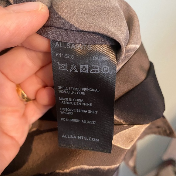 ALLSAINTS Silk blouse - Picture 5 of 7